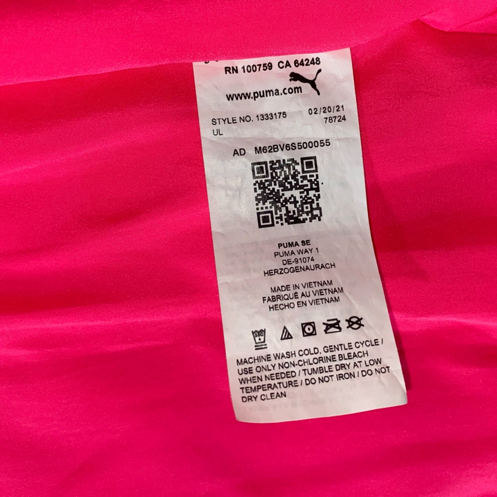 🐈⬛🩷 PUMA Girls Hot Pink Puffer Vest | Size 5/6 | Trendy & Cozy - Picture 7 of 7